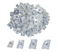 SyiXute 90 Pezzi U Clip Fissaggio Auto M4 M5 M6 M8 Dadi a Clip a U e Bulloni
