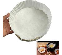 Syiyunran Accessori Per Friggitrice Ad Aria Carta Da Forno - 100 Pezzi 20cm, Rotondo, Antiaderente Impermeabile Antiolio Monouso Pergamena Adatta per Forni Teglia Forno, Microonde, Teglia Fodera