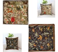 Syiyunran Copricuscini stampati con arte astratta - Set di 2 copricuscini 45x45 cm Classico europeo per la casa Copricuscini decorativi per il divano Copricuscini decorativi con imbottitura