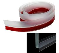 Syiyunran Guarnizione Doccia Sottoporta - Guarnizioni Porta Vasca Verticale Perfetta Porte in Vetro Gomma Extra Spessa Adatta a Tutti i Tipi di Docce e Stanze Impermeabile Facile da Installare