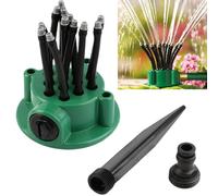 Syiyunran Irrigatore Giardino Rotante Irrigazione Prato Irrigatori - 1 Pezzo, Verde, Spruzzatore Sistema di Sotterraneo Pressione, per Orto Automatica a più Teste Oscillante Spruzzino