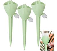 Syiyunran Irrigazione Automatica Per Piante - 3 Pezzi, Verde, Con Dosatore da Innaffiatore Fiori a Flusso Controllato, di Dispositivo Annaffiatoio Palline Acqua Annaffiatura in Vaso