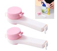 syiyunran Mollette per Alimenti da Cucina - 2 Pezzi, Rosa, Clips Chiudi Sacchetti Riutilizzabili in Cucina, Sigillare Noci Cereali caffè Cornflakes L'Imballaggio Snack Clip di Chiusura