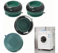 Syiyunran Piedini Antiurto per Lavatrice - Verde 1 set (Confezione da 4), Dimensioni 7,6x4cm, Universali Lavatrice, Tappetini Antiscivolo, Ammortizzatori Lavatrici, Asciugatrici, Frigoriferi, Mobili