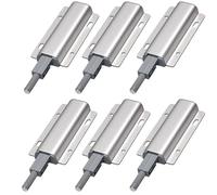 Syiyunran Push to Open Damper Buffer - 6 Pezzi Pull Ante Pesante Dovere Apertura a Pressione Home Chiusura Scrocco Sistema per la Porta Dell'armadio da Cucina, Mobili, La Casa, Cassetti, Argento