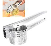 Syiyunran Schiacciapatate In Acciaio Inox - 1 Pezzo, Robusto Schiacciapatate, Grande Spremiagrumi Manuale Schiaccia Passatelli, Utensile da Attrezzi Cucina per Purè di Patate Attrezzo