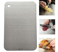 Syiyunran Tagliere Acciaio Inox Taglieri Cucina - 1 Pezzo, Argento, Impastare, Tagliare e Cuocere, Utilizzabile Anche Come la Pasta, da Forno, Torte, Della per Piano di Lavoro in Spianatoia