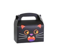 SYJYM 12 scatole regalo di carta per Halloween, mostri, zucca, gatto, mummia, vampiro, teschio, scatola regalo per caramelle, biscotti, bomboniere
