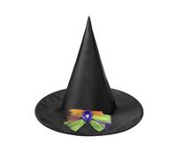SYJYM 3PCS Halloween strega costume scopa strega cappello con volare per bambini festa costume accessori spettacoli teatrali