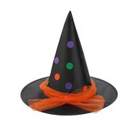 SYJYM 3PCS Halloween strega costume scopa strega cappello con volare per bambini festa costume accessori spettacoli teatrali