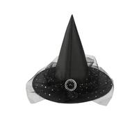SYJYM 3PCS Halloween strega costume scopa strega cappello con volare per bambini festa costume accessori spettacoli teatrali