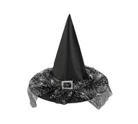 SYJYM 3PCS Halloween strega costume scopa strega cappello con volare per bambini festa costume accessori spettacoli teatrali