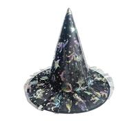 SYJYM 3pcs Stampa a colori corda legata strega prestazioni luminose strega magia nero cappello a punta