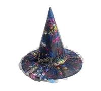 SYJYM 3pcs Stampa a colori corda legata strega prestazioni luminose strega magia nero cappello a punta