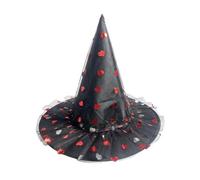 SYJYM 3pcs Stampa a colori corda legata strega prestazioni luminose strega magia nero cappello a punta