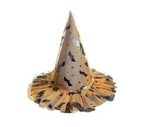 SYJYM 3pcs Stampa a colori corda legata strega prestazioni luminose strega magia nero cappello a punta