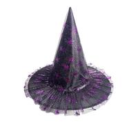 SYJYM 3pcs Stampa a colori corda legata strega prestazioni luminose strega magia nero cappello a punta