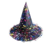 SYJYM 3pcs Stampa a colori corda legata strega prestazioni luminose strega magia nero cappello a punta
