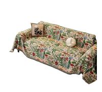 SYJYM - Copridivano natalizio a tema natalizio rosso e verde con fiocco di neve, renna, a forma di L, 2/3/4 posti, decorazione per la casa