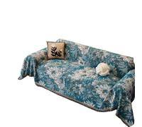 SYJYM - Copridivano natalizio a tema natalizio rosso e verde con fiocco di neve, renna, a forma di L, 2/3/4 posti, decorazione per la casa