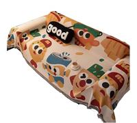 SYJYM - Copridivano natalizio a tema natalizio rosso e verde con fiocco di neve, renna, a forma di L, 2/3/4 posti, decorazione per la casa