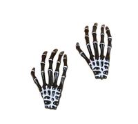 SYJYM Fermaglio per capelli creativo a forma di mano con scheletro, per donne e ragazze, stile gotico, colorato, accessori per capelli per Halloween, trucco e feste, 2