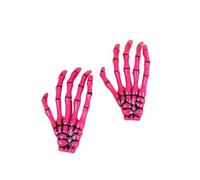SYJYM Fermaglio per capelli creativo a forma di mano con scheletro, per donne e ragazze, stile gotico, colorato, accessori per capelli per Halloween, trucco e feste, 2