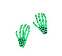 SYJYM Fermaglio per capelli creativo a forma di mano con scheletro, per donne e ragazze, stile gotico, colorato, accessori per capelli per Halloween, trucco e feste, 2