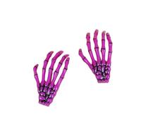 SYJYM Fermaglio per capelli creativo a forma di mano con scheletro, per donne e ragazze, stile gotico, colorato, accessori per capelli per Halloween, trucco e feste, 2