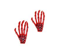 SYJYM Fermaglio per capelli creativo a forma di mano con scheletro, per donne e ragazze, stile gotico, colorato, accessori per capelli per Halloween, trucco e feste, 2