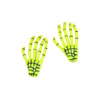 SYJYM Fermaglio per capelli creativo a forma di mano con scheletro, per donne e ragazze, stile gotico, colorato, accessori per capelli per Halloween, trucco e feste, 2