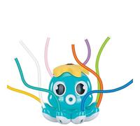SYJYM Irrigatore a spruzzo d'acqua a forma di polpo per bambini per esterni con 8 tubi oscillanti e 2 fascette stringitubo