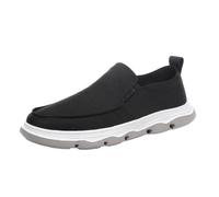 SYJYM - Scarpe casual da uomo primaverili ed estive, traspiranti, in seta di ghiaccio, ad asciugatura rapida, con suola morbida, leggere, adatte per tutte le partite, Nero , 41 1/3 EU