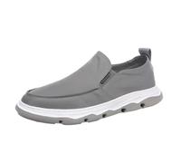 SYJYM - Scarpe casual da uomo primaverili ed estive, traspiranti, in seta di ghiaccio, ad asciugatura rapida, con suola morbida, leggere, adatte per tutte le partite, Grigio, 38 2/3 EU