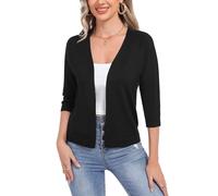 Sykooria Cardigan da Donna Bolero con Scollo a V Maniche a 3/4 Donna Cardigan Elegante Casual Cardigan Top Estivo Lungo Giacca Elegante Donna