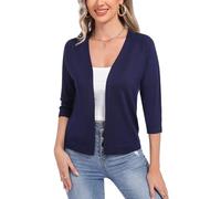 Sykooria Cardigan da Donna Bolero con Scollo a V Maniche a 3/4 Donna Cardigan Elegante Casual Cardigan Top Estivo Lungo Giacca Elegante Donna