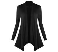 Sykooria Cardigan Donna Elegante Lungo a Maniche Lunghe Casual Primavera Giacca Coprispalle