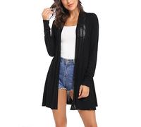 Sykooria Cardigan Donna Lungo Elegante Coprispalle con Manica Lunga Leggero e Traspirante Bolero Lavorato a Maglia per Primavera Estivo Autunno