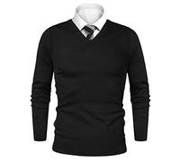Sykooria Maglione da Uomo Cerniera Maglioni Collo Alto Pullover Manica Lunga Uomo Sweater Morbido Invernale