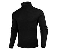 Sykooria Maglione Uomo Manica Lunga Slim Fit Nero L
