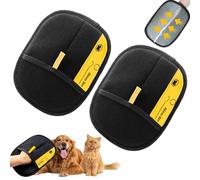 Sykrawki 2 guanti per la cura del pelo double face per pets, guanti antistatici per gatti e cani, per lavare, rimozione dei capelli, cura del pelo