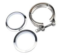 SYKRSS 3.0"""" Universal Stainless Steel V Band Clamp Flat Flange Kit As