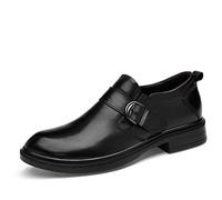 SYktcjgs Moda Classico in Vera Pelle Affari Casual Scarpe per Gli Uomini Stampa Coccodrillo Traspirante Stivaletti Bassa Top Flat Band Antiscivolo Slip-on Punta Rotonda