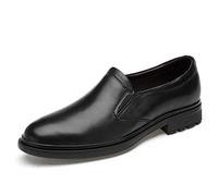 SYktcjgs Moda Mocassini per Uomo Slip-on Oxford Premium Vera Pelle Scarpe Casual Low Top Punta Rotonda Traspirante (Colore: Nero, Taglia: 35 EU)