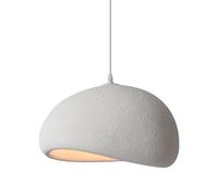 SyLaBy Lampadario con paralume in pietra simulata in stile giapponese Wabi-sabi da 50 cm Lampade a sospensione in resina a luce naturale Illuminazione a sospensione a vite E27 Illuminazione da soffitt