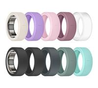 sylacor Custodia protettiva per anello Oura Ring Gen 4/Gen 3, antigraffio, in silicone elastico, per uomini e donne, per allenamento e palestra (10Collors-8, M (11/12/13/14/15))
