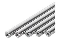 SYLALE Albero lineare di precisione con Filettatura Interna a Doppia estremità - Aste di Guida cromate M6/M8/M10/M12(M6(M3 Thread),200mm)