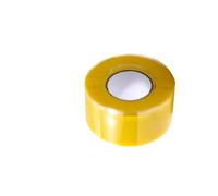 SYLALE Nastro in silicone autoagglomerante 25 mm x 1,5 m, alta temperatura da -40 °C a 260 °C, impermeabile for riparazione di tubi flessibili auto(Yellow)