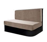 SYLC 2 Pezzi Copricuscini Per Tavolo Da Pranzo for Camper Velluto, Fodere Per Cuscini Per Dinette Per RV Auto Panchina Coprisedia for Divano (Khaki,Set of 2)