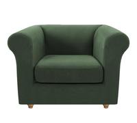 SYLC Copridivano Chesterfield Jacquard Elastico Copripoltrona Divano Con Sedile Copri Cuscino Protettore Per Divano Curvo Montato Vintage (Olive Green,Chair+1 Small Seat)